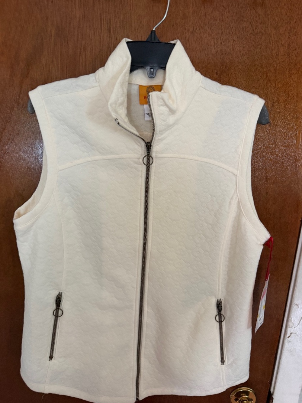 White & Black Fleece Vest
